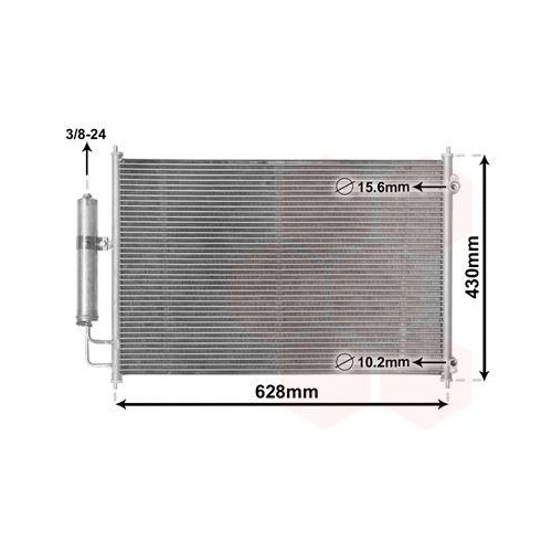 VAN WEZEL Kondensator, Klimaanlage 13005328