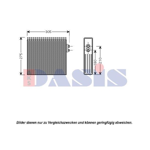 AKS DASIS Verdampfer, Klimaanlage 820062N