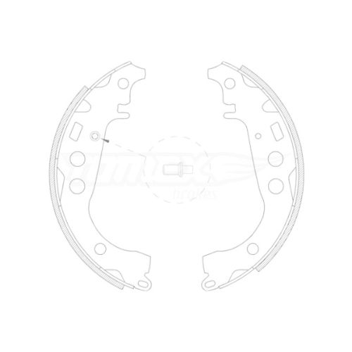 TOMEX Brakes Bremsbackensatz TX 21-09