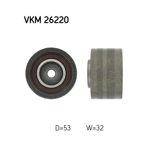SKF Umlenk-/F&uuml;hrungsrolle, Zahnriemen VKM 26220