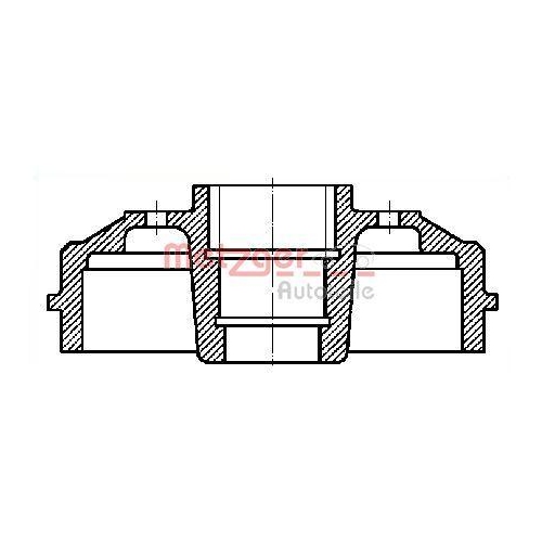 METZGER AUTOTEILE Bremstrommel BT 1004