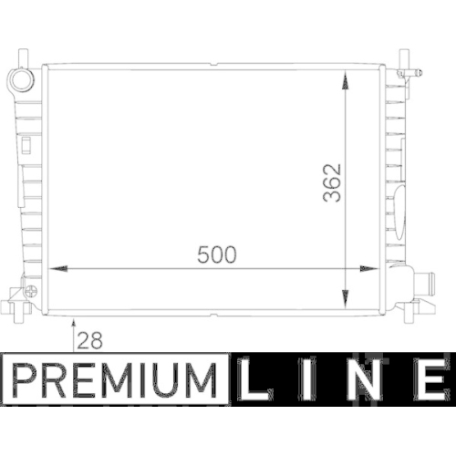 MAHLE K&uuml;hler, Motork&uuml;hlung BEHR *** PREMIUM LINE *** CR 381 000P