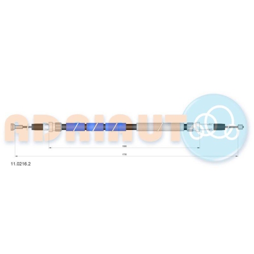 ADRIAUTO Seilzug, Feststellbremse 11.0216.2