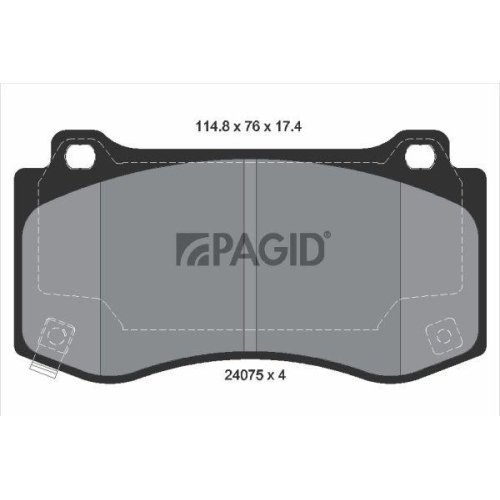 PAGID Bremsbelagsatz, Scheibenbremse T1803N