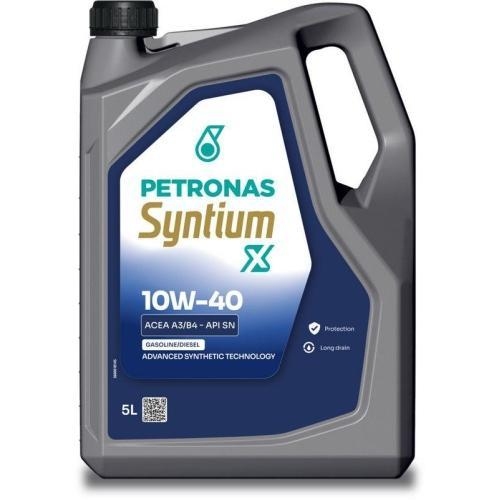 Motor&ouml;l Motoren&ouml;l Petronas Syntium X 10W-40 A3/B4 5 Liter 70984M12EU