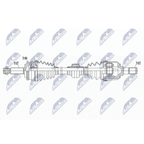NTY Antriebswelle NPW-HY-557