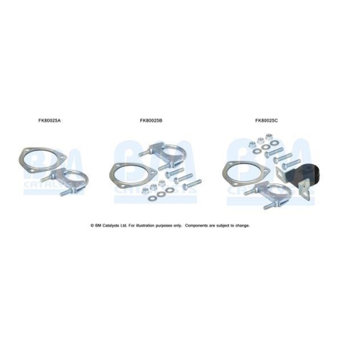 BM CATALYSTS Montagesatz, Katalysator FK80025