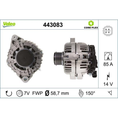 VALEO Generator VALEO CORE-FLEX 443083