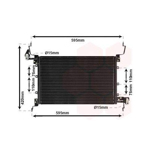 VAN WEZEL Kondensator, Klimaanlage 17005204