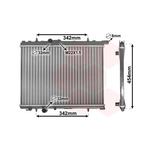 VAN WEZEL K&uuml;hler, Motork&uuml;hlung 40002190