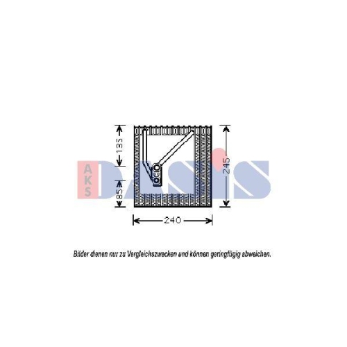 AKS DASIS Verdampfer, Klimaanlage 820283N