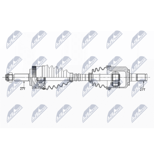 NTY Antriebswelle NPW-HY-543