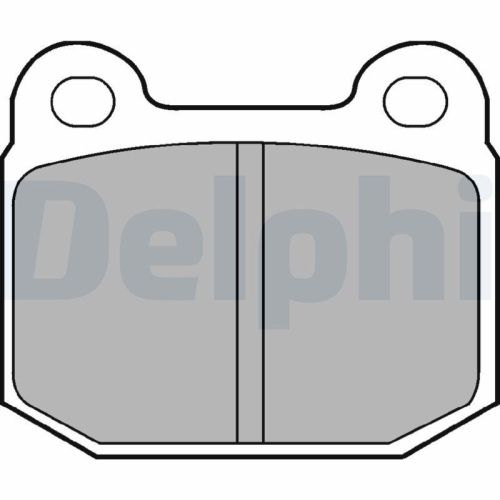 DELPHI Bremsbelagsatz, Scheibenbremse LP87