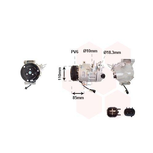 VAN WEZEL Kompressor, Klimaanlage 1801K721