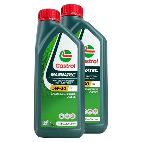 CASTROL Magnatec C2 5W-30 2 Liter Motor&ouml;l Synthetisch PSA B71 2290 &Ouml;l Motoren&ouml;l