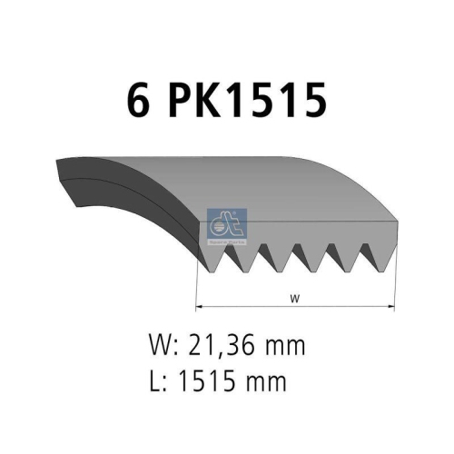 DT Spare Parts Keilrippenriemen 3.34338