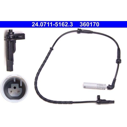 ATE Sensor, Raddrehzahl 24.0711-5162.3