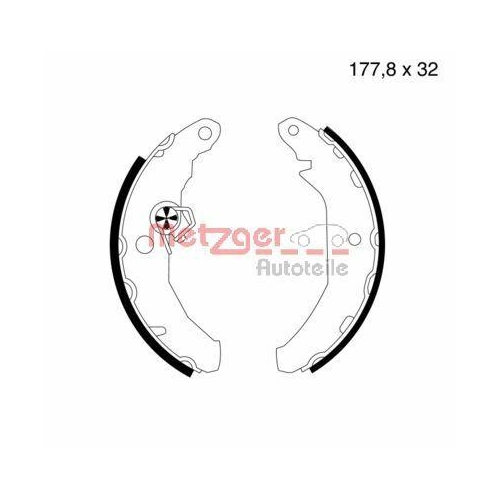 METZGER AUTOTEILE Bremsbackensatz MG 414