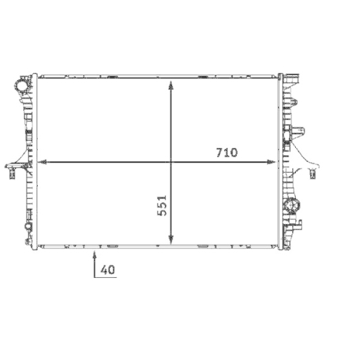 MAHLE Kühler, Motorkühlung BEHR *** PREMIUM LINE *** CR 569 000P