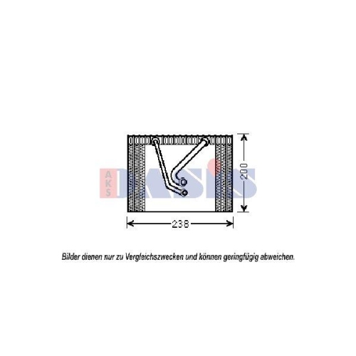 AKS DASIS Verdampfer, Klimaanlage 820309N