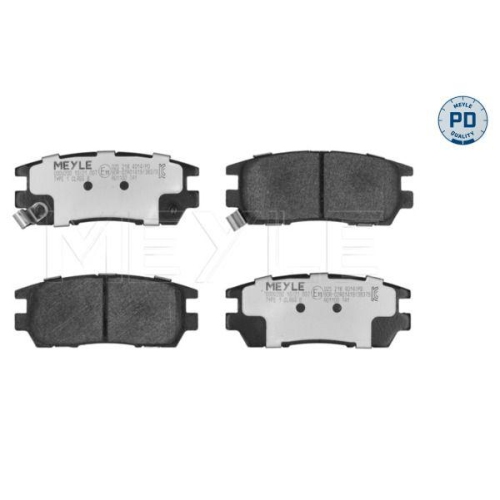 MEYLE Bremsbelagsatz, Scheibenbremse MEYLE-PD: Advanced performance and design. 025 218 4014/PD