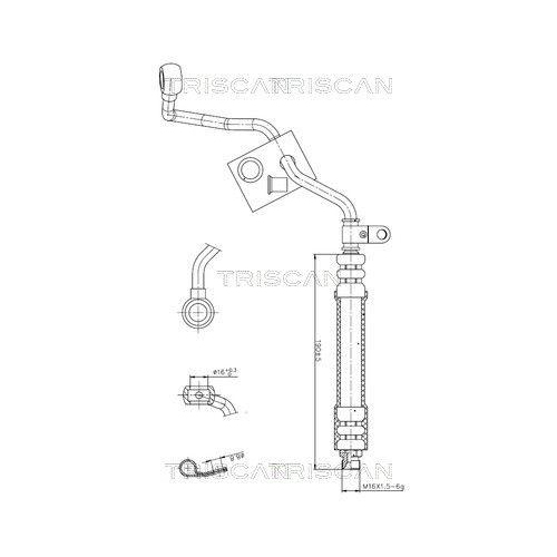 TRISCAN Hydraulikschlauch, Lenkung