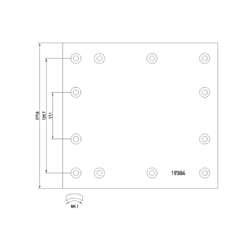 TEXTAR Bremsbelagsatz, Trommelbremse 1938414