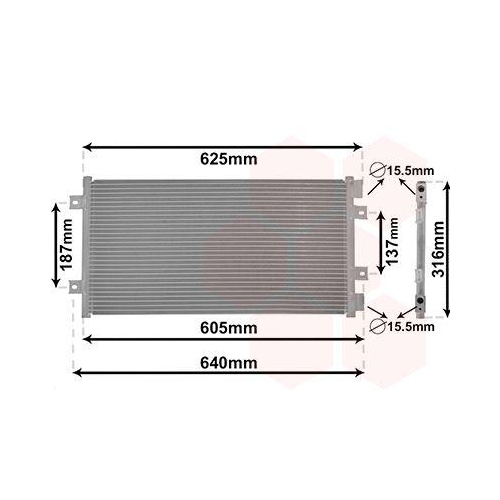 VAN WEZEL Kondensator, Klimaanlage 17005247