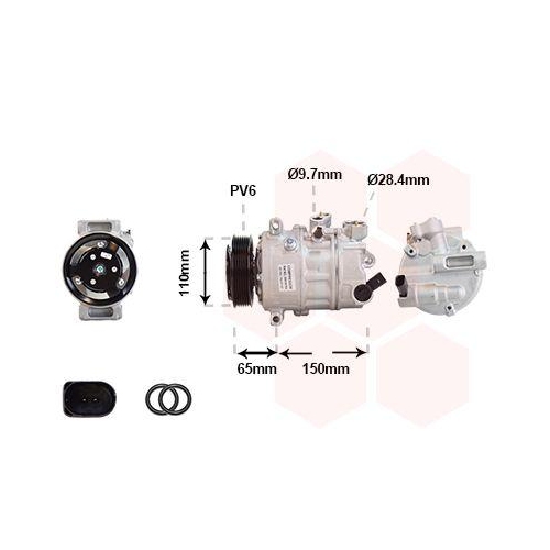 VAN WEZEL Kompressor, Klimaanlage *** IR PLUS *** 5801K703