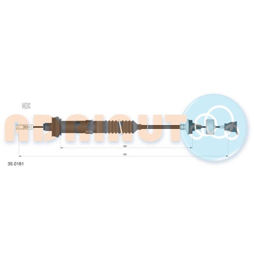 ADRIAUTO Seilzug, Kupplungsbet&auml;tigung 35.0161