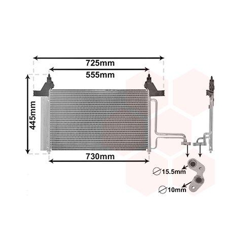 VAN WEZEL Kondensator, Klimaanlage 17005253