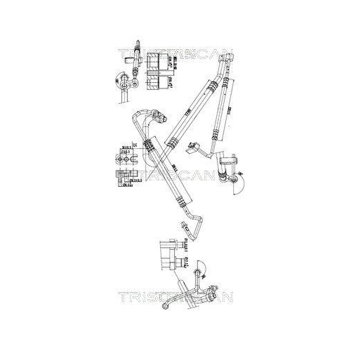 TRISCAN Hochdruck-/Niederdruckleitung, Klimaanlage 9010 24012
