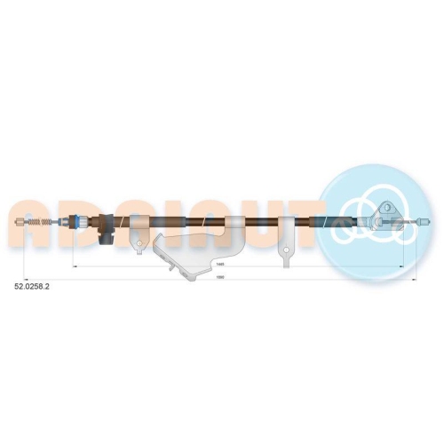 ADRIAUTO Seilzug, Feststellbremse 52.0258.2