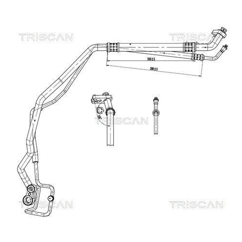 TRISCAN Hochdruck-/Niederdruckleitung, Klimaanlage 9010 24013