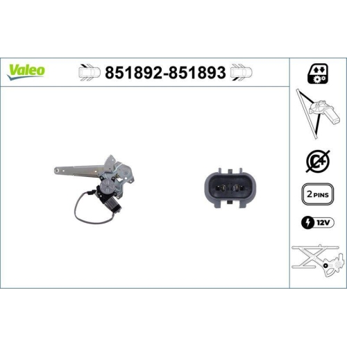 VALEO Fensterheber 851892