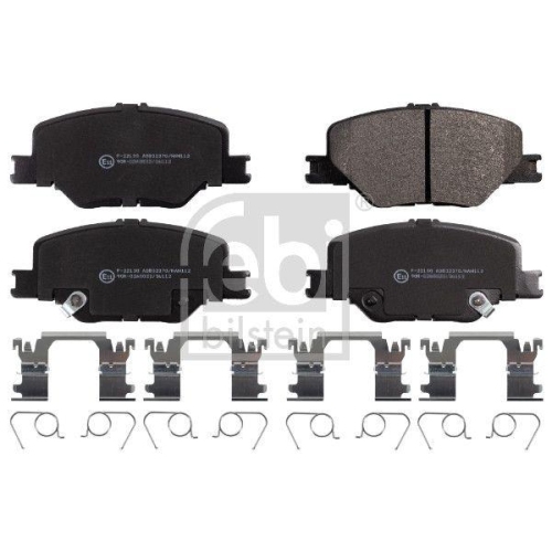 FEBI BILSTEIN Bremsbelagsatz, Scheibenbremse 116247