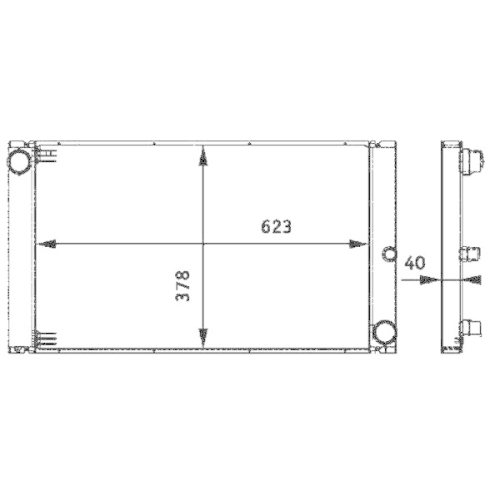 MAHLE Kühler, Motorkühlung BEHR *** PREMIUM LINE *** CR 579 000P