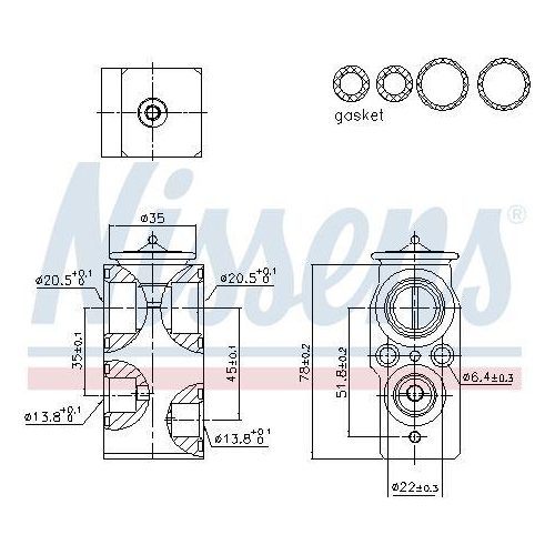 NISSENS Expansionsventil, Klimaanlage ** FIRST FIT ** 999421