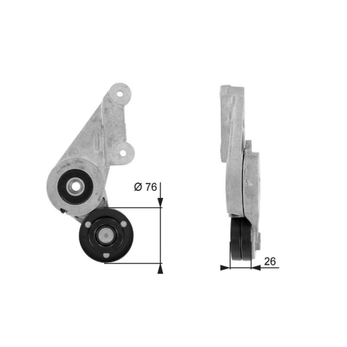 GATES Riemenspanner, Keilrippenriemen DriveAlign&trade; T38304