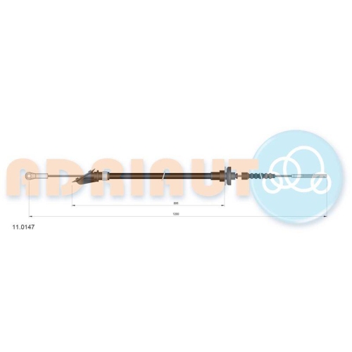 ADRIAUTO Seilzug, Kupplungsbet&auml;tigung 11.0147