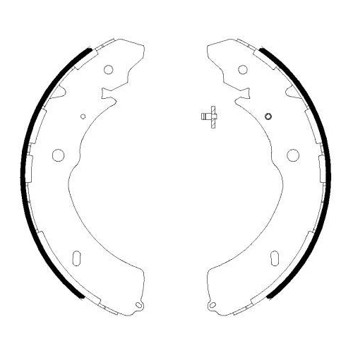 HELLA Bremsbackensatz 8DB 355 038-031