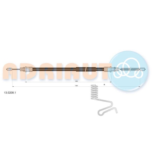 ADRIAUTO Seilzug, Feststellbremse 13.0208.1