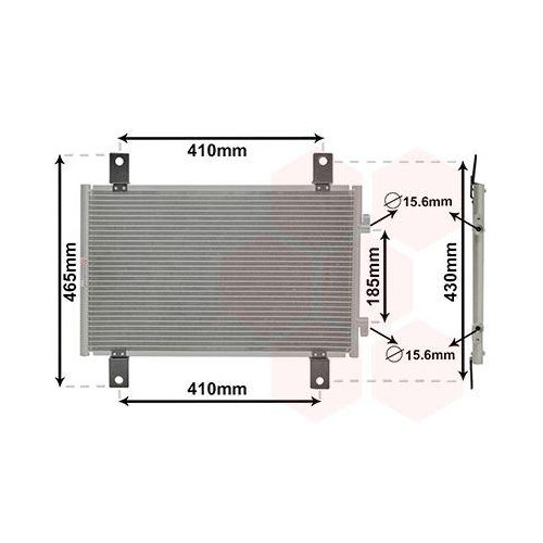 VAN WEZEL Kondensator, Klimaanlage 17005302