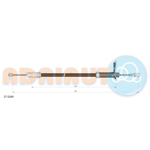 ADRIAUTO Seilzug, Feststellbremse 27.0288