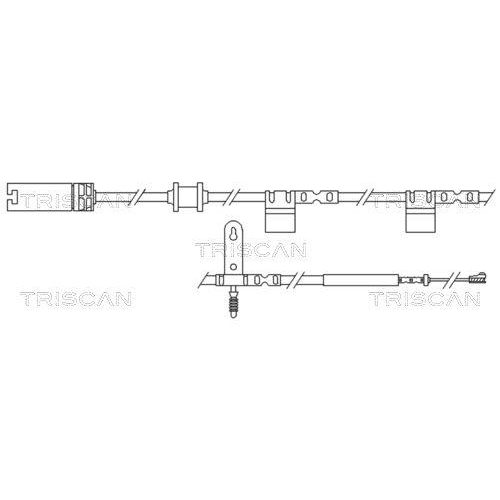 TRISCAN Warnkontakt, Bremsbelagverschlei&szlig; 8115 17018