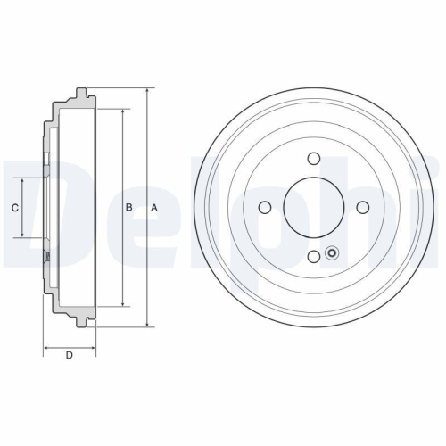 DELPHI Bremstrommel BF633