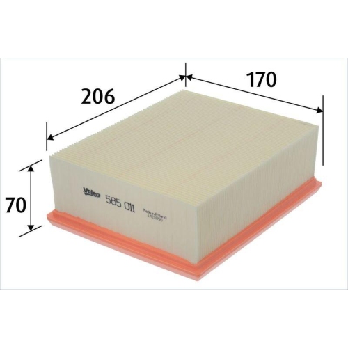 VALEO Luftfilter 585011