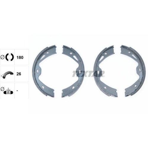 TEXTAR Bremsbackensatz, Feststellbremse 91084000