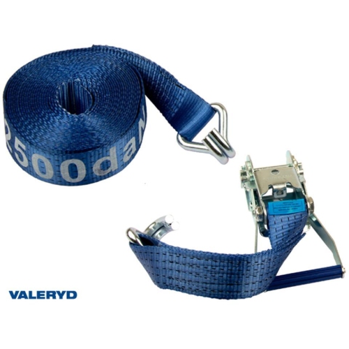 Zurrgurtset 50mm mit doppel J-Haken. L&auml;nge 0,5+9,5m. 2500Kg (daN) Anh&auml;nger