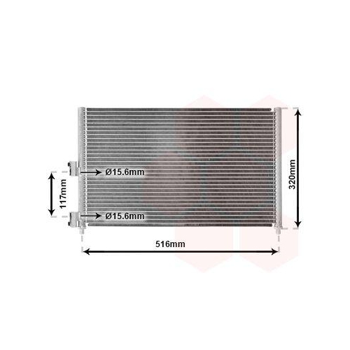 VAN WEZEL Kondensator, Klimaanlage 17005303